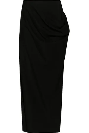 Alexander McQueen Asymmetric high-waisted maxi skirt