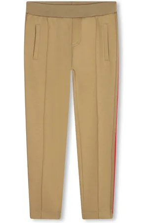Karl Lagerfeld Striped logo print trousers