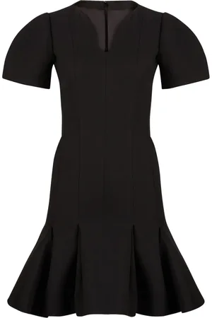 Nina Ricci Peplum-hem wool dress