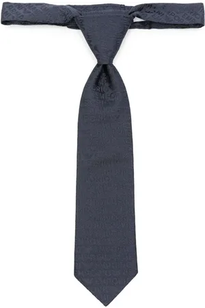 Emporio Armani Logo-jacquard silk tie