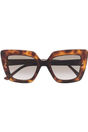 Jimmy Choo Tortoiseshell-effect tinted sunglasses