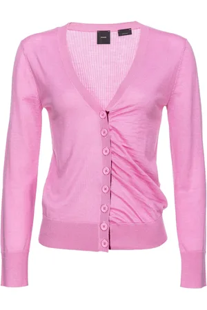 Pinko Ruched wool cardigan