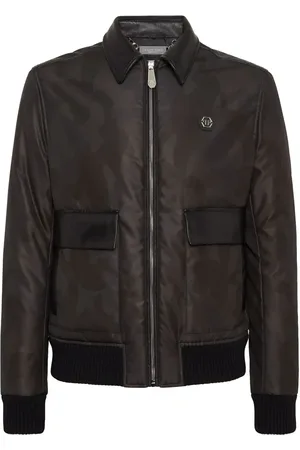 Philipp Plein Classic-collar bomber jacket