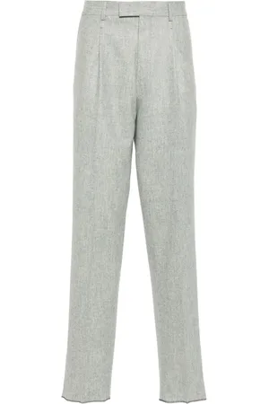 Ermenegildo Zegna Felted tailored wool trousers