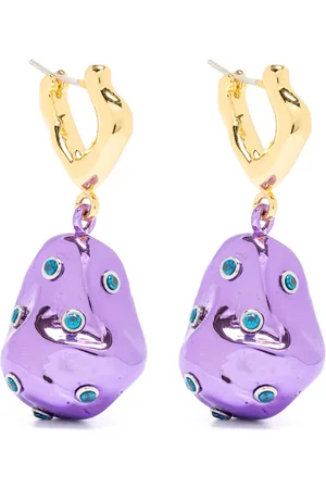 Vann Jewelry Crystal-embellished drop earrings