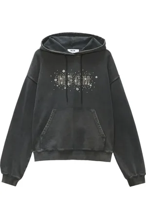 Msgm Studded logo hoodie