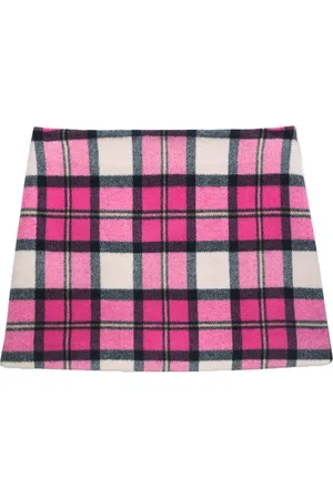 Msgm Check-print mini skirt