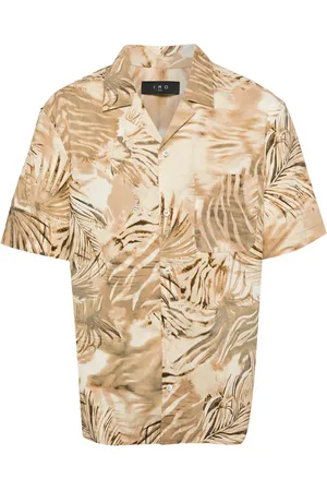 IRO Botanical-print poplin shirt