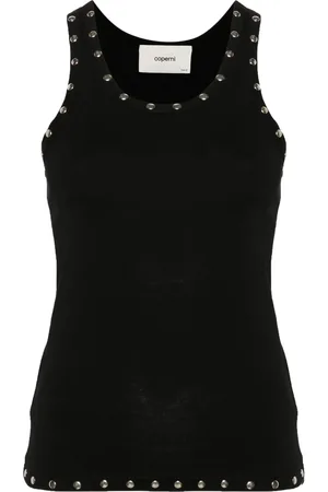 COPERNI Logo-embroidered studded tank top