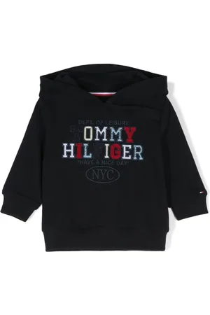 Tommy Hilfiger Logo-embroidered cotton hoodie