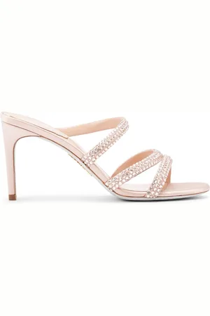 RENE CAOVILLA 80mm satin mules