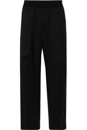 BRIGLIA Elasticated-waist tapered trousers