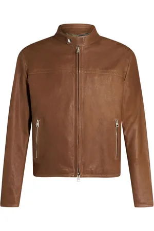 Etro Zip-up leather jacket