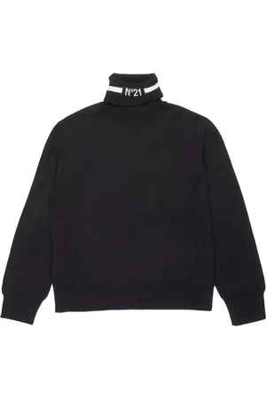 Nº21 Roll-neck fine-knit jumper