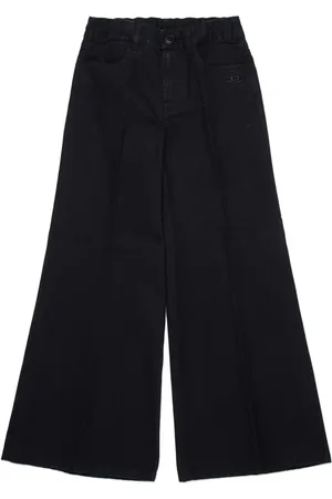 Diesel Oval D-embroidered gabardine trousers