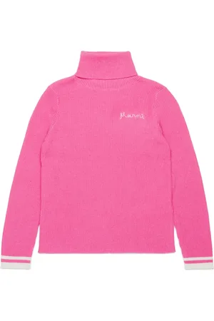 Marni Logo-embroidered roll-neck jumper