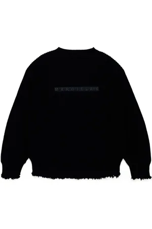 Maison Margiela Logo-embroidered crew-neck jumper