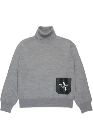 Nº21 Logo-appliqué roll-neck jumper