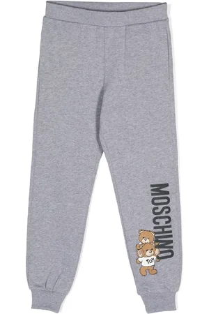 Moschino Logo-print mélange track pants