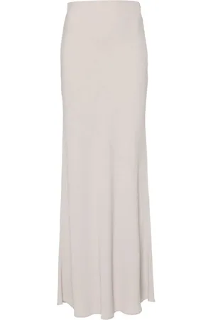 Ami Bias-cut maxi skirt