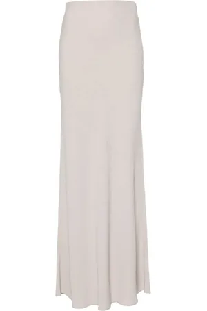 Ami Bias-cut maxi skirt