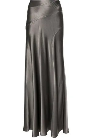 Alberta Ferretti Satin maxi skirt