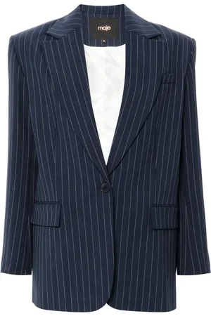 Maje Single-breasted pinstripe blazer