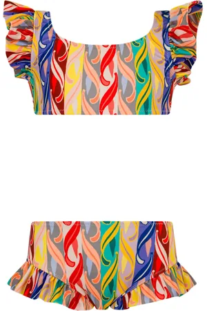 Etro Wavy-print bikini set