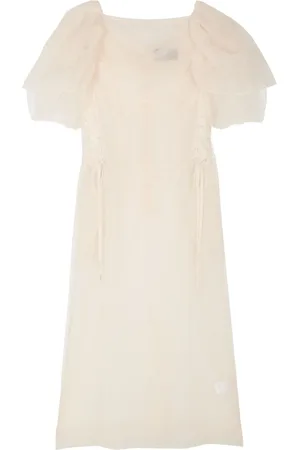 Simone Rocha Tulle corset-detail midi dress