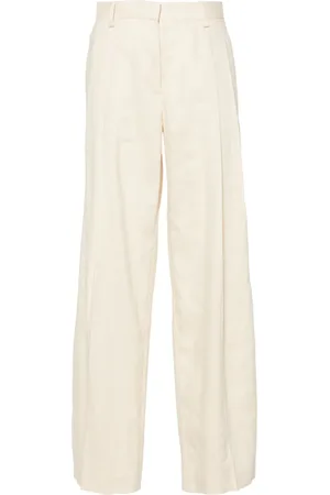 Helmut Lang Pleated wide-leg trousers