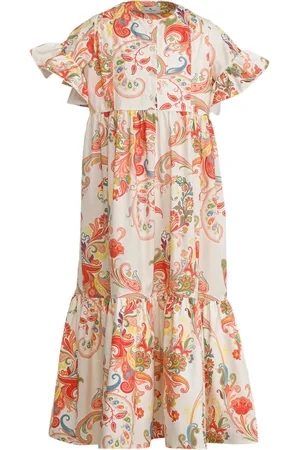 Etro Paisley-print ruffle dress