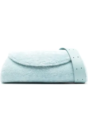 Jil Sander Small Cannolo shearling shoulder bag