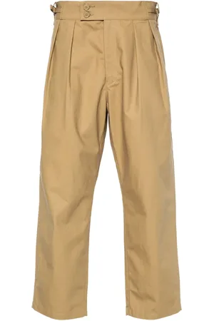 Wtaps Pleat-detailing cotton trousers