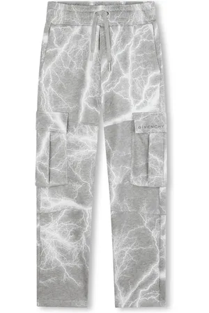 Givenchy Lightning-print cotton track pants