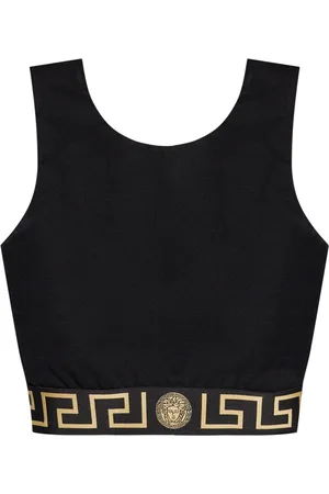 VERSACE Greca Border sports bra