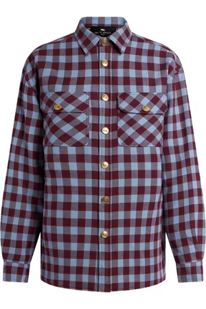 Etro Padded check jacquard shirt