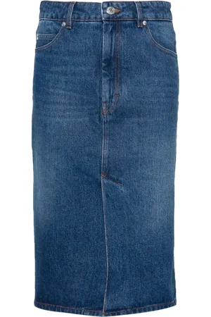 Ami Denim midi skirt