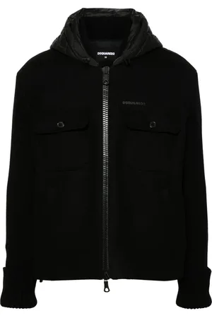 Dsquared2 Contrast-panel hooded jacket