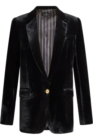Etro Velvet single-breasted blazer