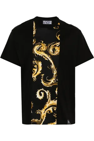 VERSACE Barocco-print cotton T-shirt