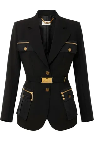 Elisabetta Franchi Multi-pockets utilitarian blazer