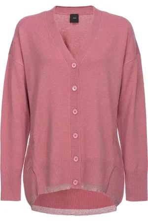 Pinko V-neck fine-knit cardigan