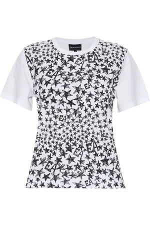 Emporio Armani Star-print cotton T-shirt