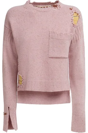 Marni Distressed virgin-wool jumper