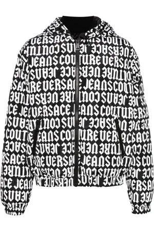 VERSACE Reversible hooded puffer jacket