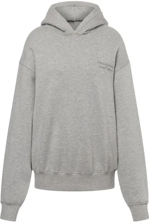 Serafini Logo-embroidered cotton hoodie