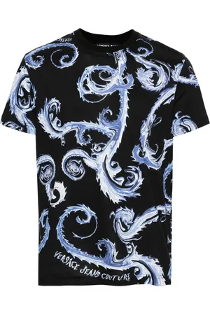 VERSACE Barocco-print cotton T-shirt