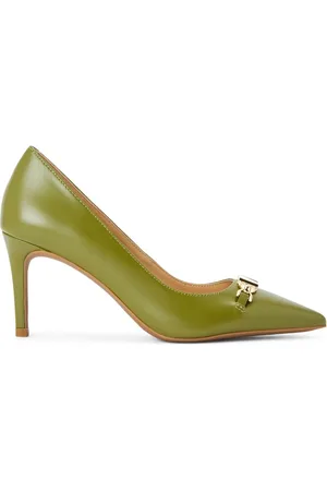 Michael Kors 75mm appliqué-logo leather pumps