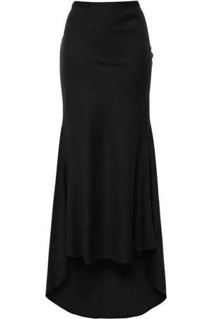 Serafini Low-rise flared midi skirt