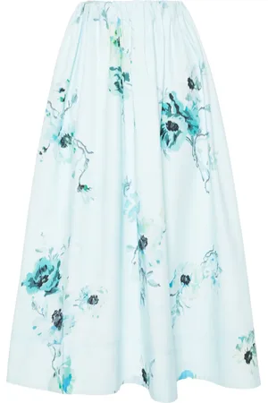 ZIMMERMANN Lightburst floral-print midi skirt